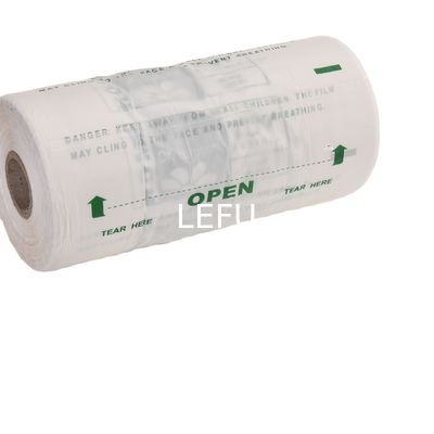 Saco biodegradável de plástico PBAT/PLA/amido com cor verde e tamanho personalizável