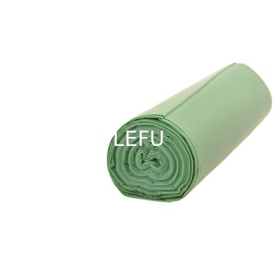 Saco biodegradável de plástico PBAT/PLA/amido com cor verde e tamanho personalizável