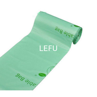 Wastebasket Liners Biodegradable Plastic Bags With Handles For Home And Office Flexo Printing Surface Handling