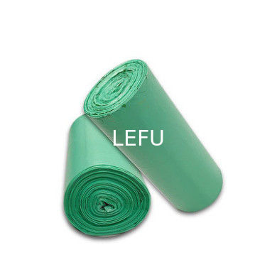 Wastebasket Liners Biodegradable Plastic Bags With Handles For Home And Office Flexo Printing Surface Handling