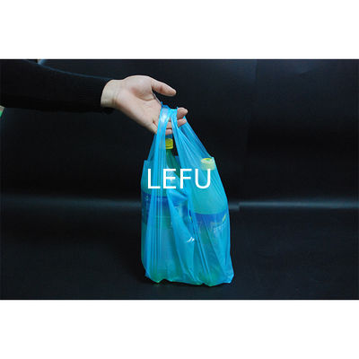 Pulp Moulding Plastic T Shirt Bag For Supermarket And Shopping Eco Friendly Material