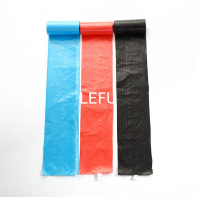 Logotipo personalizado Carregador de caixote preto Recusar Biodegradável Sacos de lixo descartáveis Quadrado fundo