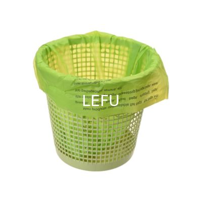 Green White Biodegradable Plastic Bags Transparent Thickness Custom Compostable Clear Bags