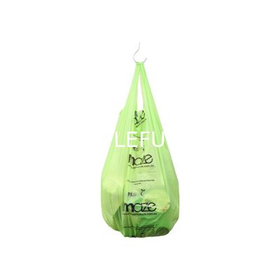 Green White Biodegradable Plastic Bags Transparent Thickness Custom Compostable Clear Bags