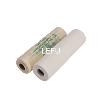 Green White Biodegradable Plastic Bags Transparent Thickness Custom Compostable Clear Bags