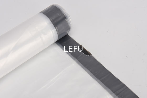 Customized Logo OEM Large Trash Bags With Drawstring Handle HDPE Material Structure