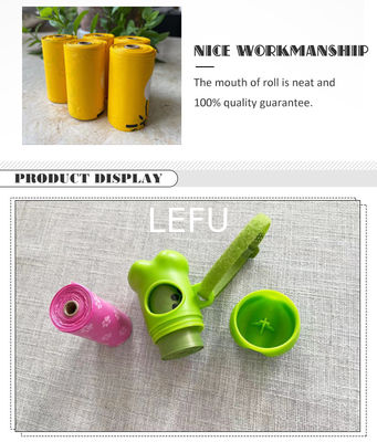 Plastic Doggy Scent Zero Waste Dog Poop Bags / Compostable Poop Bags Portable Biodegradable