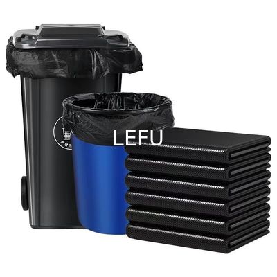 Saco de lixo de bolso plano de manuseio de superfície em relevo para propriedade comercial de hotéis