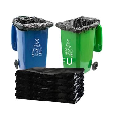Strong and Durable Large Black Trash Bags for Construction Sites Yard Waste Commercial