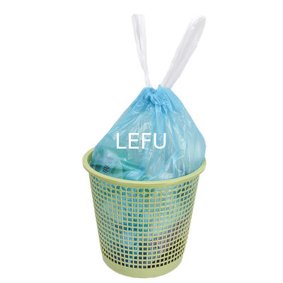 Food Package Drawstring Garbage Bag with Straight Hair Design and Flexo Printing