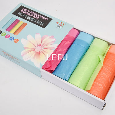 Food Package Drawstring Garbage Bag with Straight Hair Design and Flexo Printing