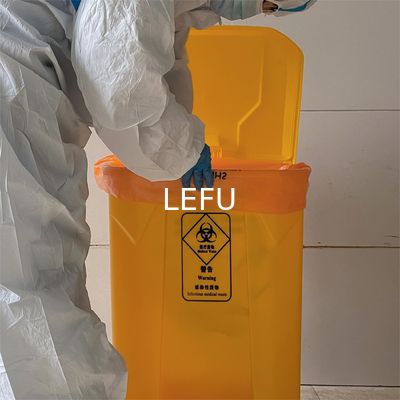 1 Ton Customized Logo Medical Liners Plastic Biohazard Bags Yellow Security HDPE Accepted Bags CN SHN