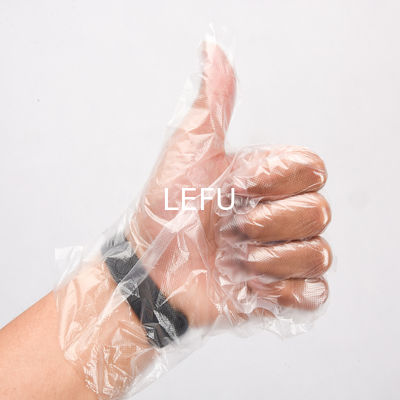 Waterproof Disposable Plastic Gloves For Kitchen Baking Customized Size 70-100g Oil Resistant
