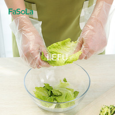 Transparent Disposable Food Safe Gloves Customized Thickness And Exclusive Customization