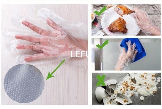 Transparent Disposable Food Safe Gloves Customized Thickness And Exclusive Customization