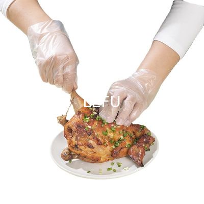 Transparent PE Plastic Clear Plastic Disposable Gloves Household Catering For Thick Winter Cleaning