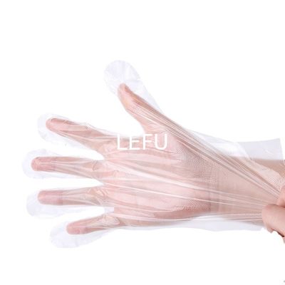 Transparent PE Plastic Clear Plastic Disposable Gloves Household Catering For Thick Winter Cleaning