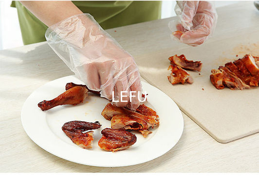 Transparent PE Plastic Clear Plastic Disposable Gloves Household Catering For Thick Winter Cleaning