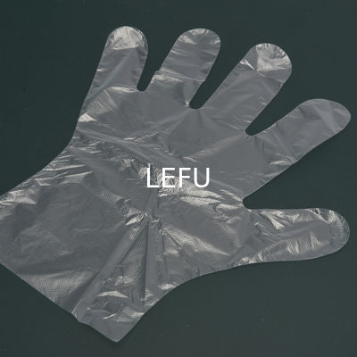 Medium Thickness HDPE Clear Disposable Food Gloves For Leak Free Cleaning Vinyl Glove