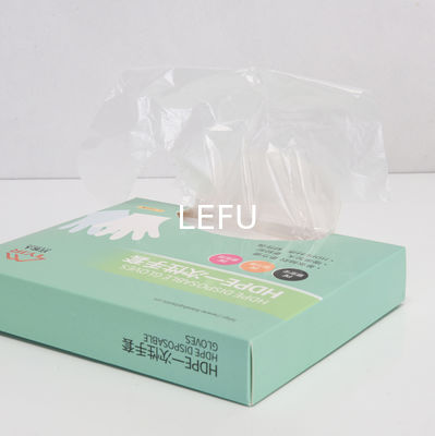 Thick HDPE Clear Plastic Polythene Disposable Food Service Gloves Kitchen Waterproof Household