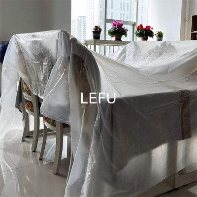 Customized Clear Plastic Protective Painting Drop Cloth for Packaging Film Protection