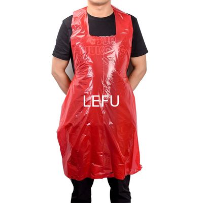 Disposable Plastic Apron Without Sleeves For Countertop Room Space Pe Apron