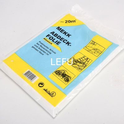 5.5-12.5 micron Thickness Table Plastic Dust Cover For Transparent Disposable Furniture
