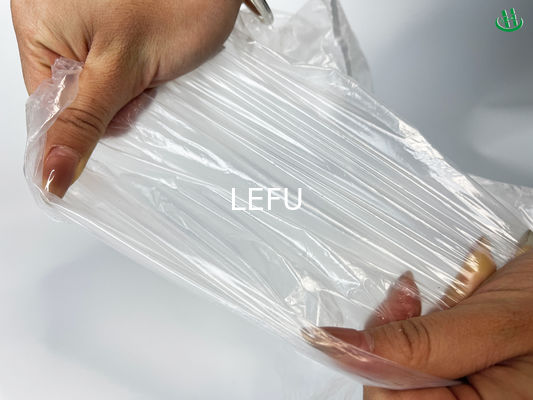 Transparent HDPE Plastic Food Roll Packaging Bags Customized Advantageous