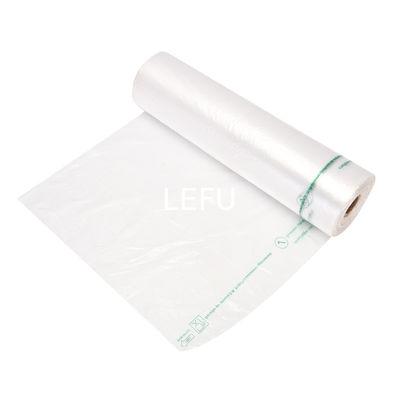 Transparent HDPE Plastic Food Roll Packaging Bags Customized Advantageous