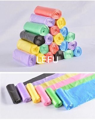 Custom Order Offset Printing Plastic Flat Trash Bag Without Drawstring Can Liner