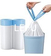 Offset Printing Clear 5 Pieces Roll Set Plastic Garbage Bag Custom Order from Top