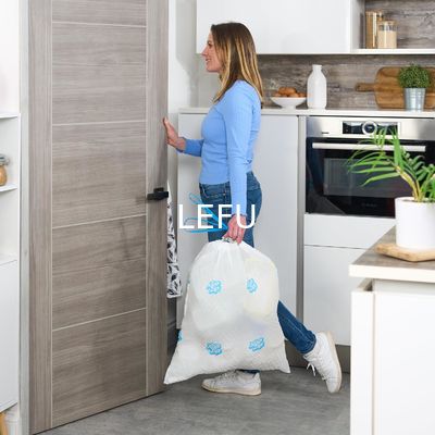 Custom Order Interleaved Plastic Trash Bag On Roll For Kitchen Bin Liner Medical Waste