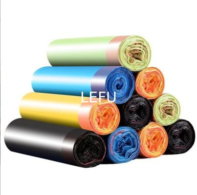 Food Package Drawstring Garbage Bag with Straight Hair Design and Flexo Printing